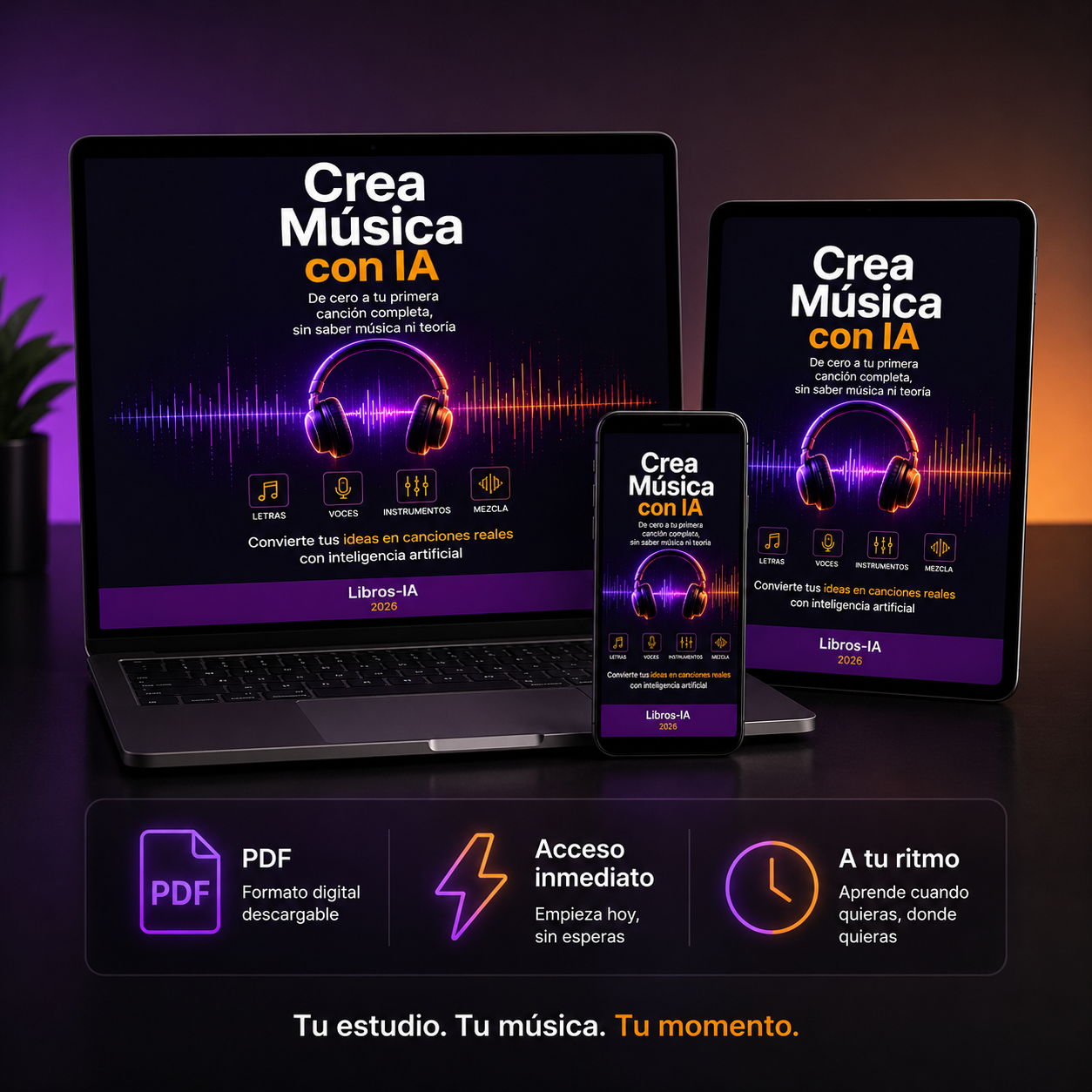 Crea canciones completas con voz, letra y música… sin saber tocar ni leer una sola nota